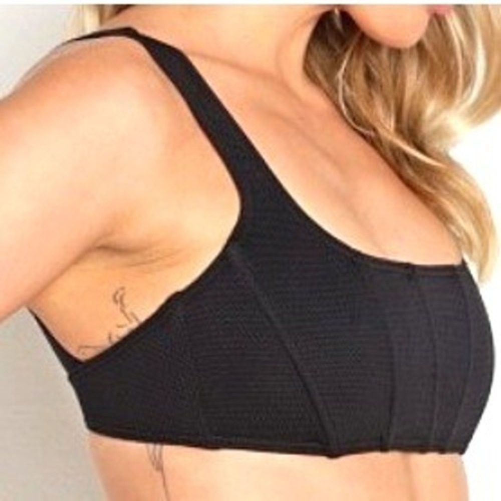 L*SPACE NWT Women's Small Black Odessa Corset Bikini Top